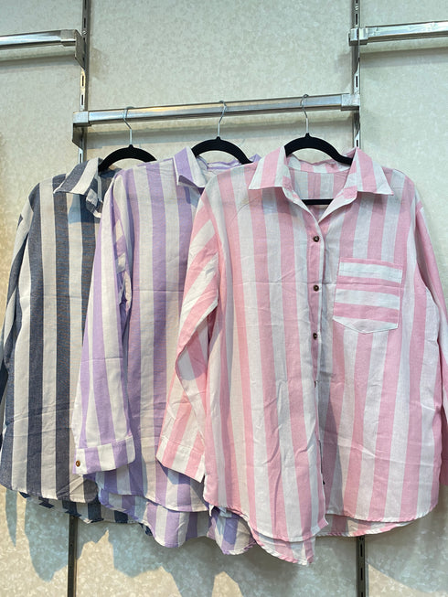 Striped Collar Shirt
